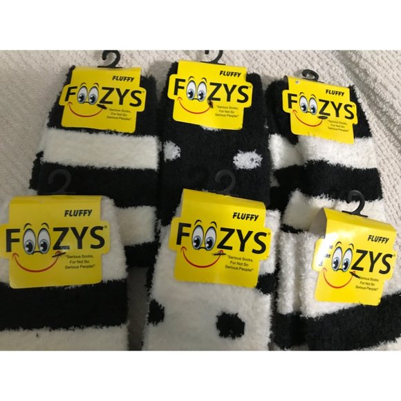 Foozys Fluffy Socks. 6 pair. Sock size 9-11 - Picture 3 of 3